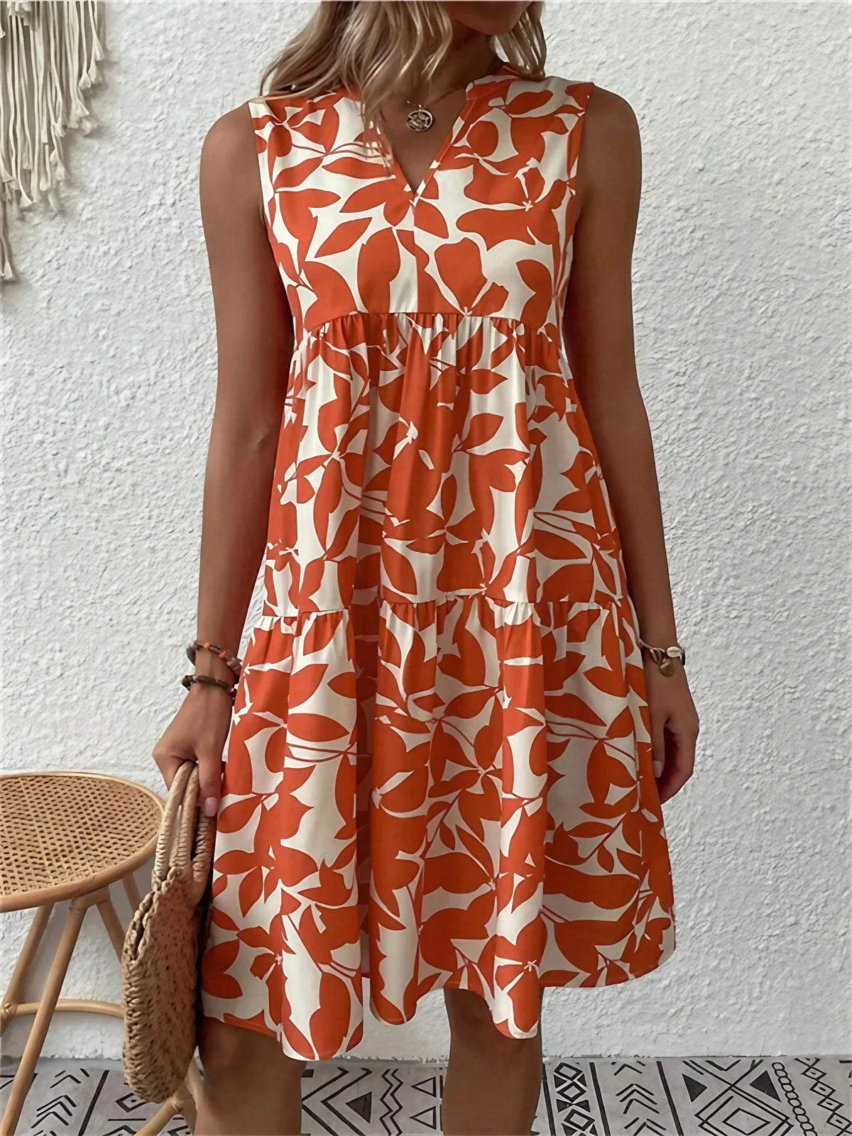 Robe courte à épaule nue pour l'été, quatre coloris, rouge