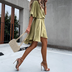 Robe femme à manches longues pour le printemps, quatre coloris