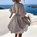 Robe femme à manches longues pour le printemps, quatre coloris
