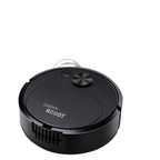 Robot aspirateur laveur 3 en 1 compact, rechargeable par USB, noir