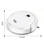 Robot aspirateur laveur 3 en 1 compact, rechargeable par USB