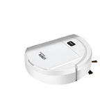 Robot aspirateur laveur 3 en 1 compact, rechargeable par USB, blanc