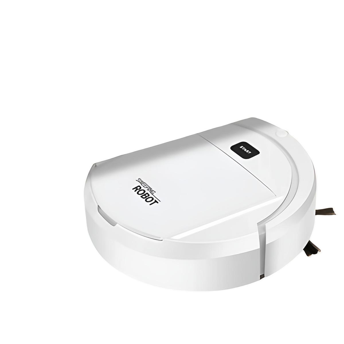 Robot aspirateur laveur 3 en 1 compact, rechargeable par USB, blanc