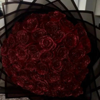 Rose pailletée lumineuse sous cloche en verre, bleu ou rouge, rouge