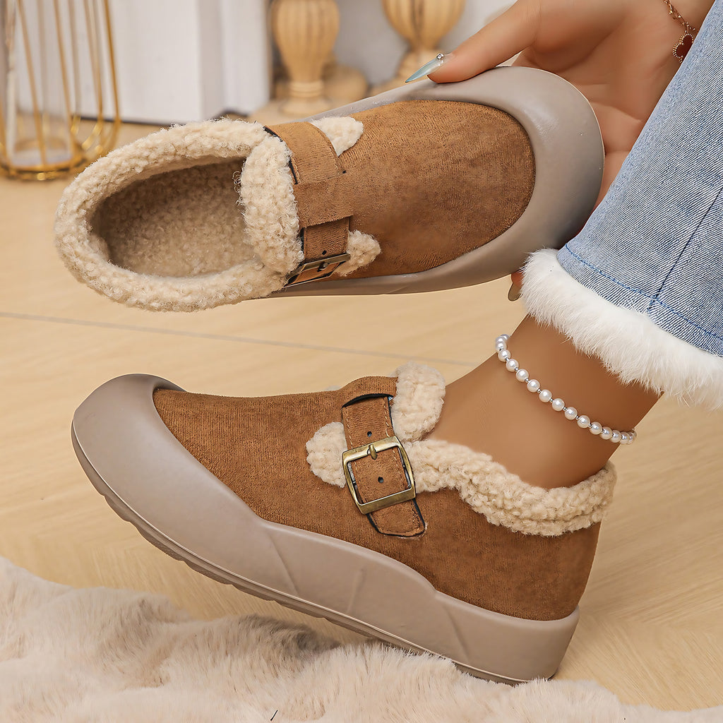 Sabots d'hiver femme à boucle latérale, bout renforcé, 36 au 43