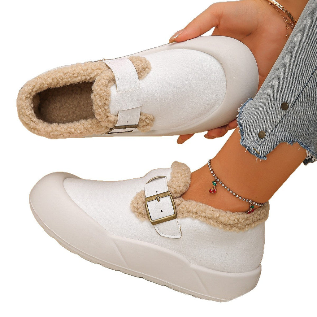 Sabots d'hiver femme à boucle latérale, bout renforcé, 36 au 43