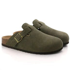 Sabots homme à enfiler, semelle intérieure rembourrée, cinq coloris, vert
