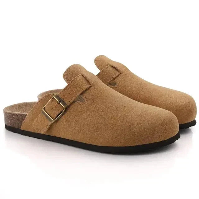 Sabots homme à enfiler, semelle intérieure rembourrée, cinq coloris, marron