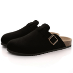 Sabots femme à enfiler, base stable, cinq coloris, du 36 au 44, noir