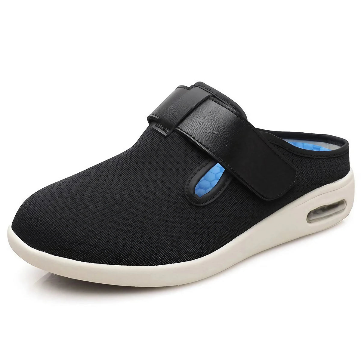 Sabots orthopédiques mixtes en maille, semelles amovibles, noir