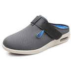 Sabots orthopédiques mixtes en maille, semelles amovibles, gris foncé