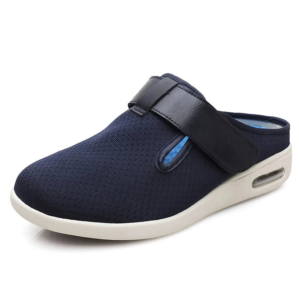 Sabots orthopédiques mixtes en maille, semelles amovibles, bleu