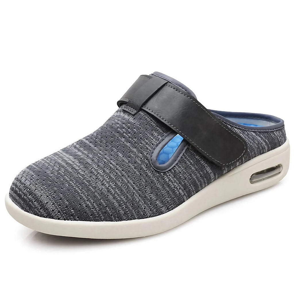 Sabots orthopédiques mixtes en maille, semelles amovibles, gris