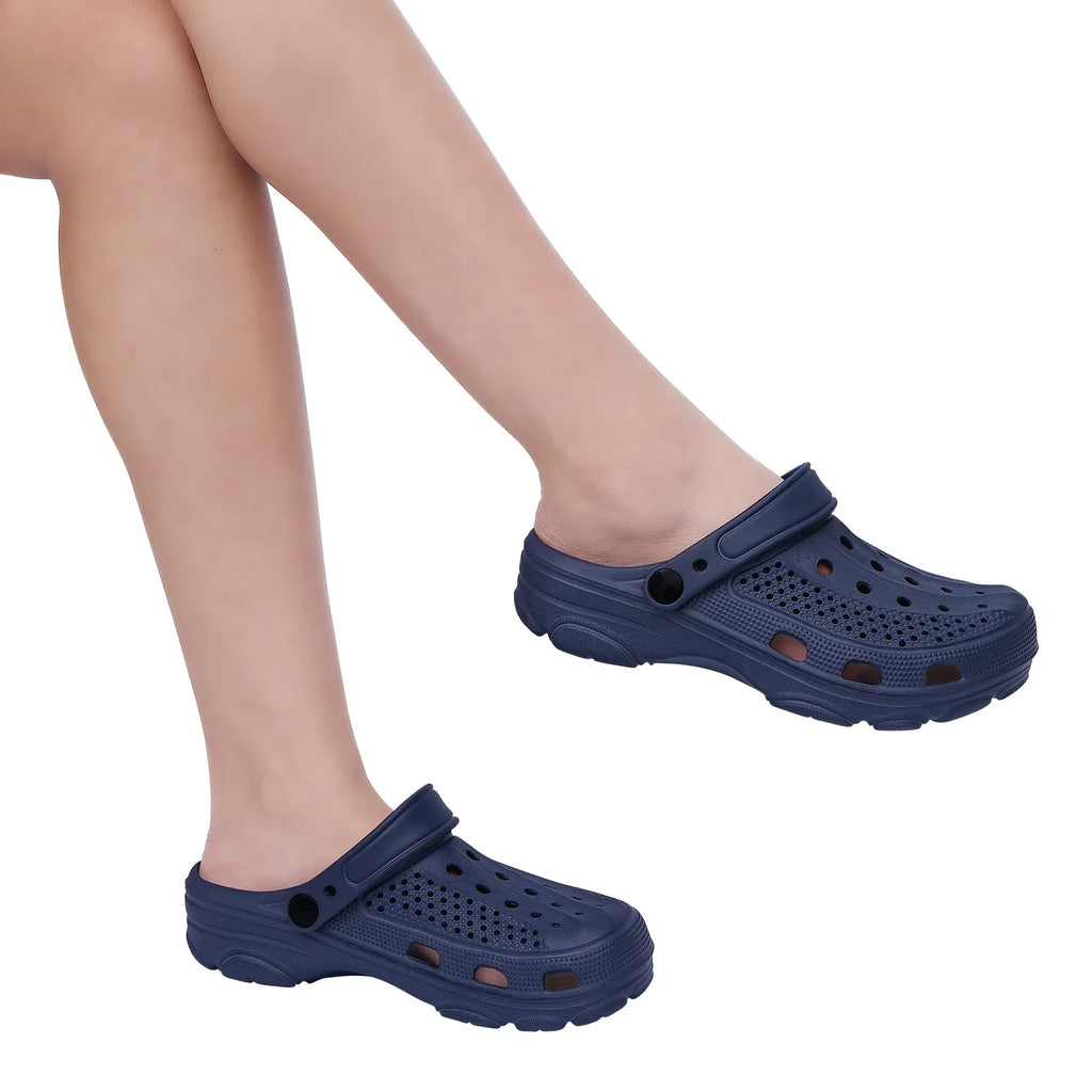 Sabots perforés unisexe à semelle antidérapante, six coloris