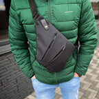 Sac bandoulière antivol à poches cachées, épaule droite ou gauche