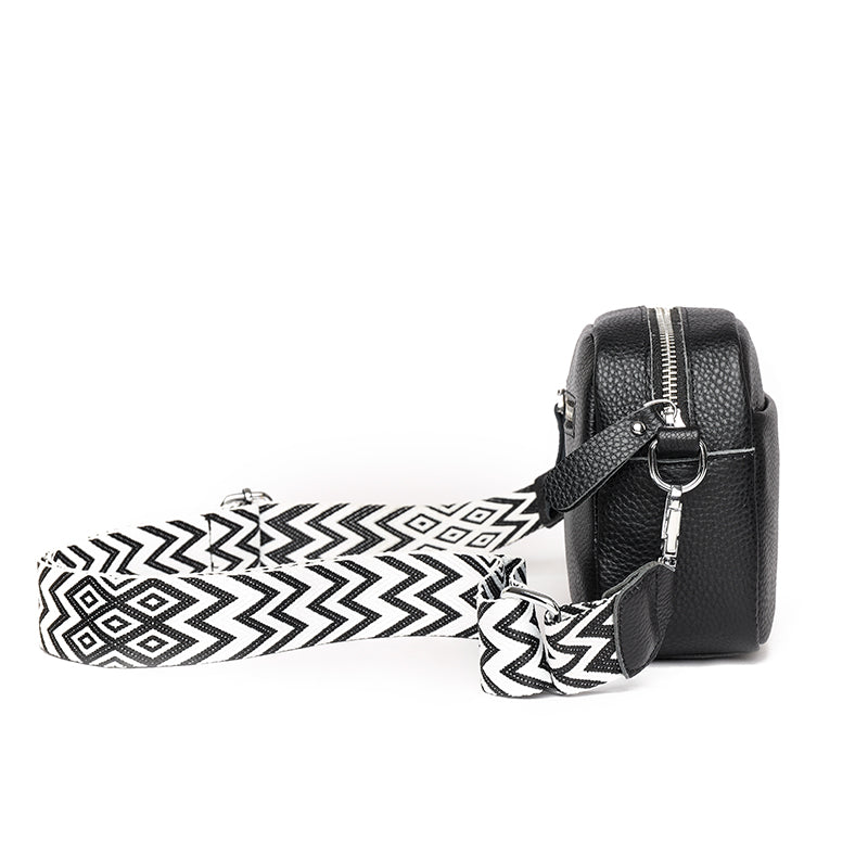 Sac bandoulière femme à compartiments, bandoulière réglable