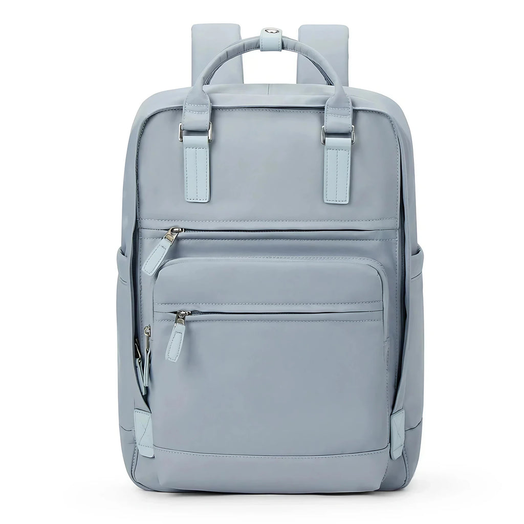 Sac à dos femme pour ordinateur 15,6 pouces, en nylon oxford, bleu