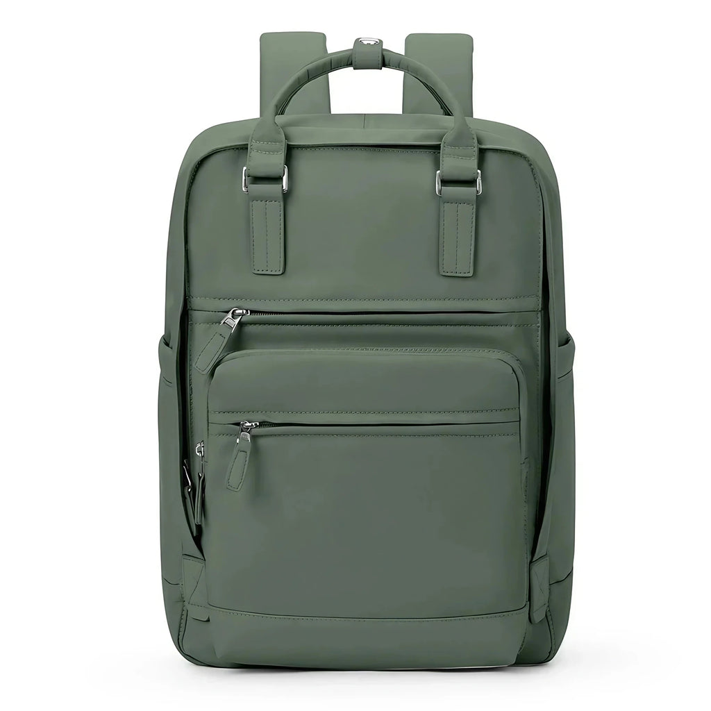 Sac à dos femme pour ordinateur 15,6 pouces, en nylon oxford, vert