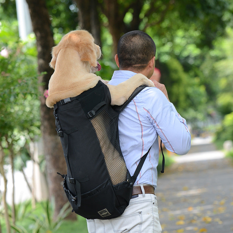 Sac à dos de transport pour chien, quatre tailles jusqu'à 25 kg, noir