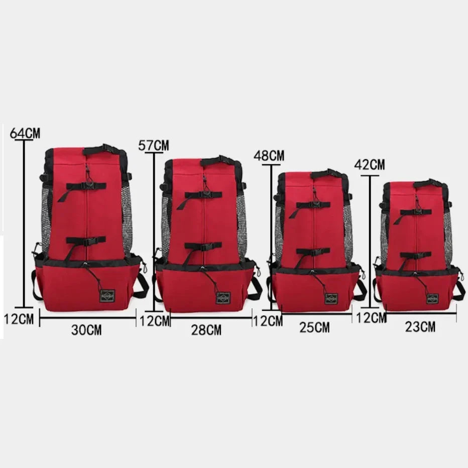 Sac à dos de transport pour chien, quatre tailles jusqu'à 25 kg