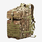 Sac à dos imperméable 50 litres en nylon, trois compartiments, camouflage 1