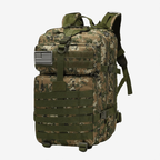Sac à dos imperméable 50 litres en nylon, trois compartiments, camouflage 3