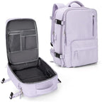 Sac à dos imperméable pour ordinateur 14 pouces, port USB, pourpre