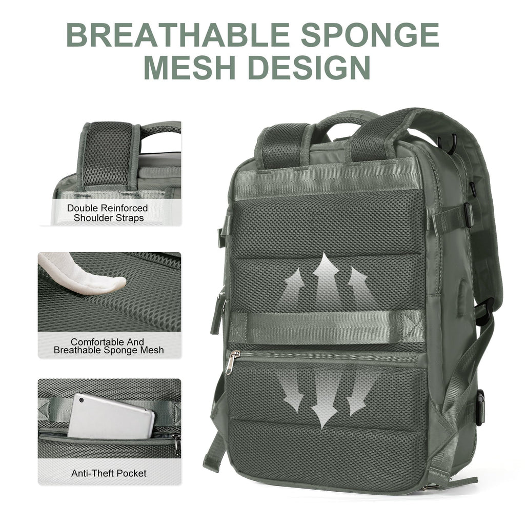 Sac à dos imperméable pour ordinateur 14 pouces, port USB