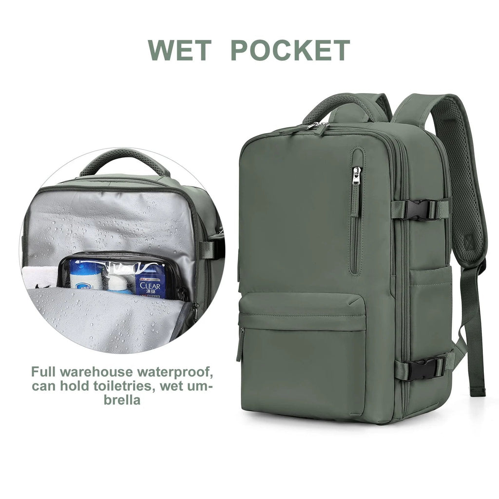 Sac à dos imperméable pour ordinateur 14 pouces, port USB