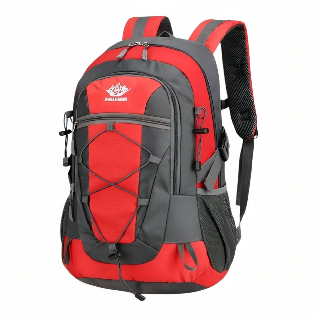 Sac à dos de randonnée léger 30 L, tissu déperlant, 530 g, rouge