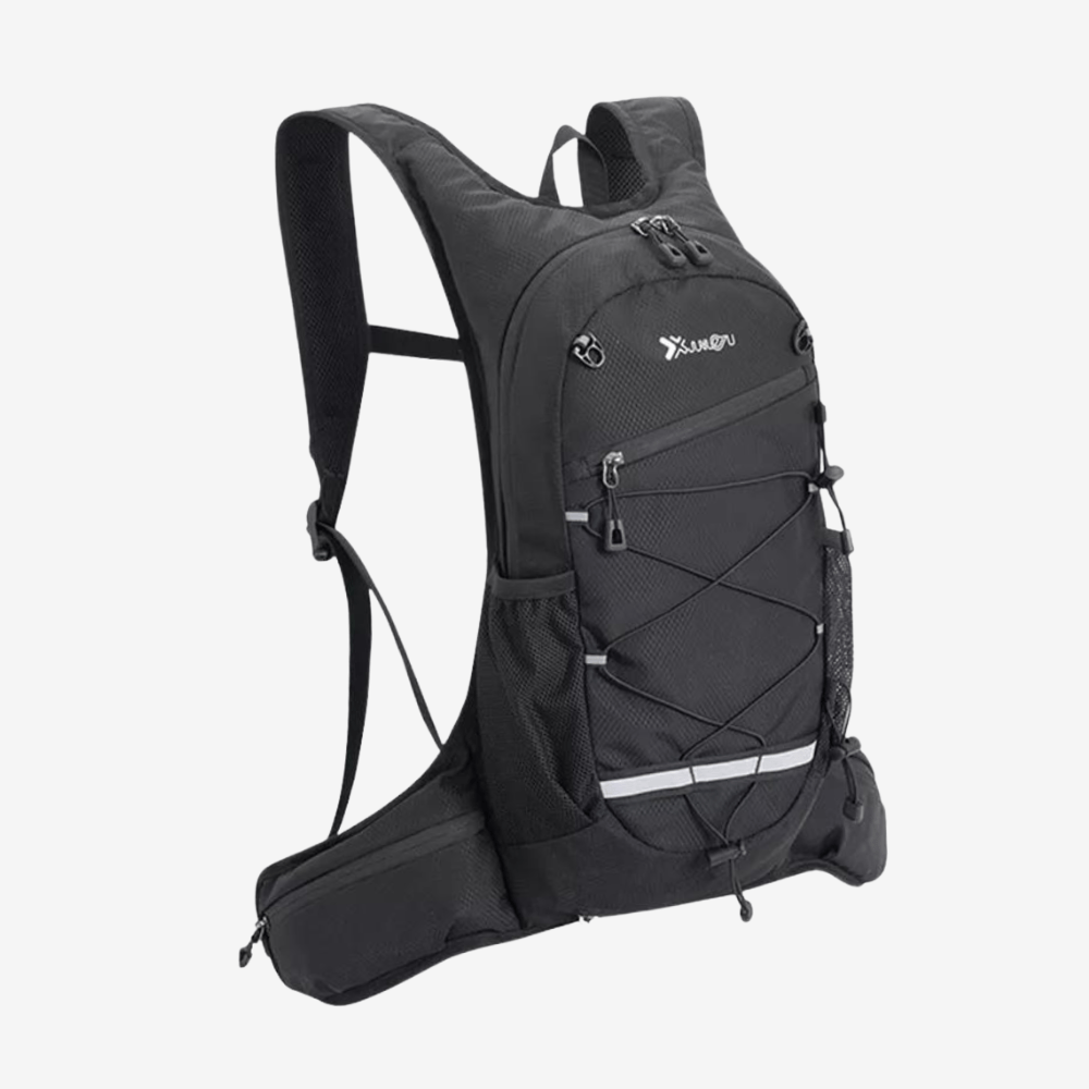 Sac à dos léger 15 litres pour randonnée et vélo, dos aéré, noir