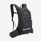 Sac à dos léger 15 litres pour randonnée et vélo, dos aéré, noir