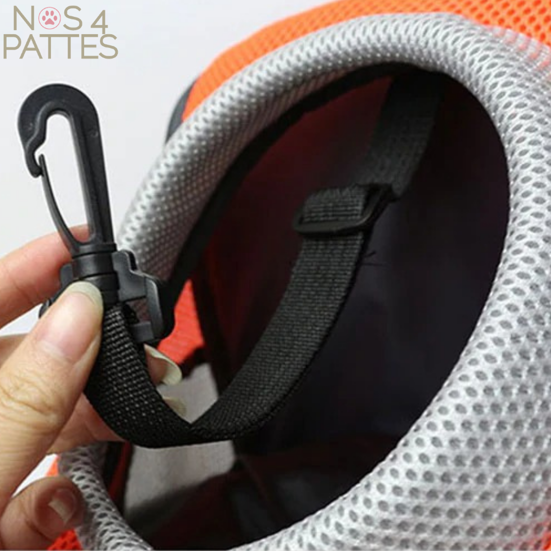 Sac de transport pour chat ou petit chien, porté dos ou ventre