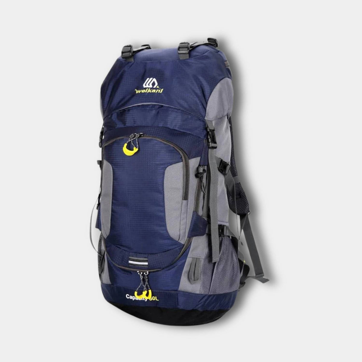 Sac à dos de randonnée en tissu étanche, grande capacité, bleu