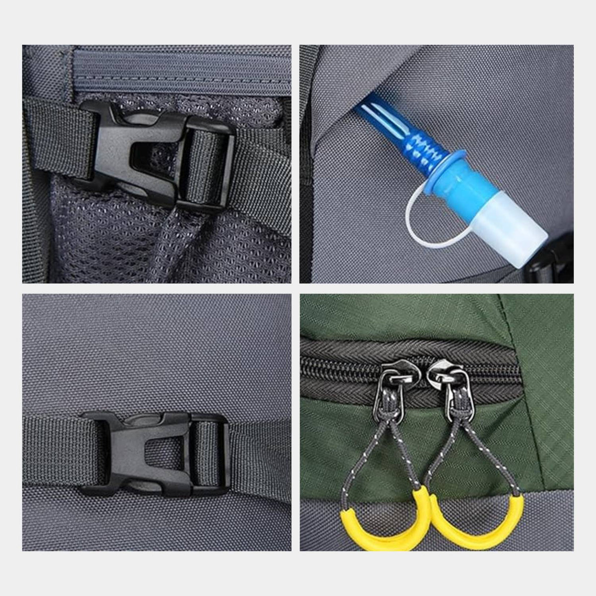 Sac à dos de randonnée en tissu étanche, grande capacité