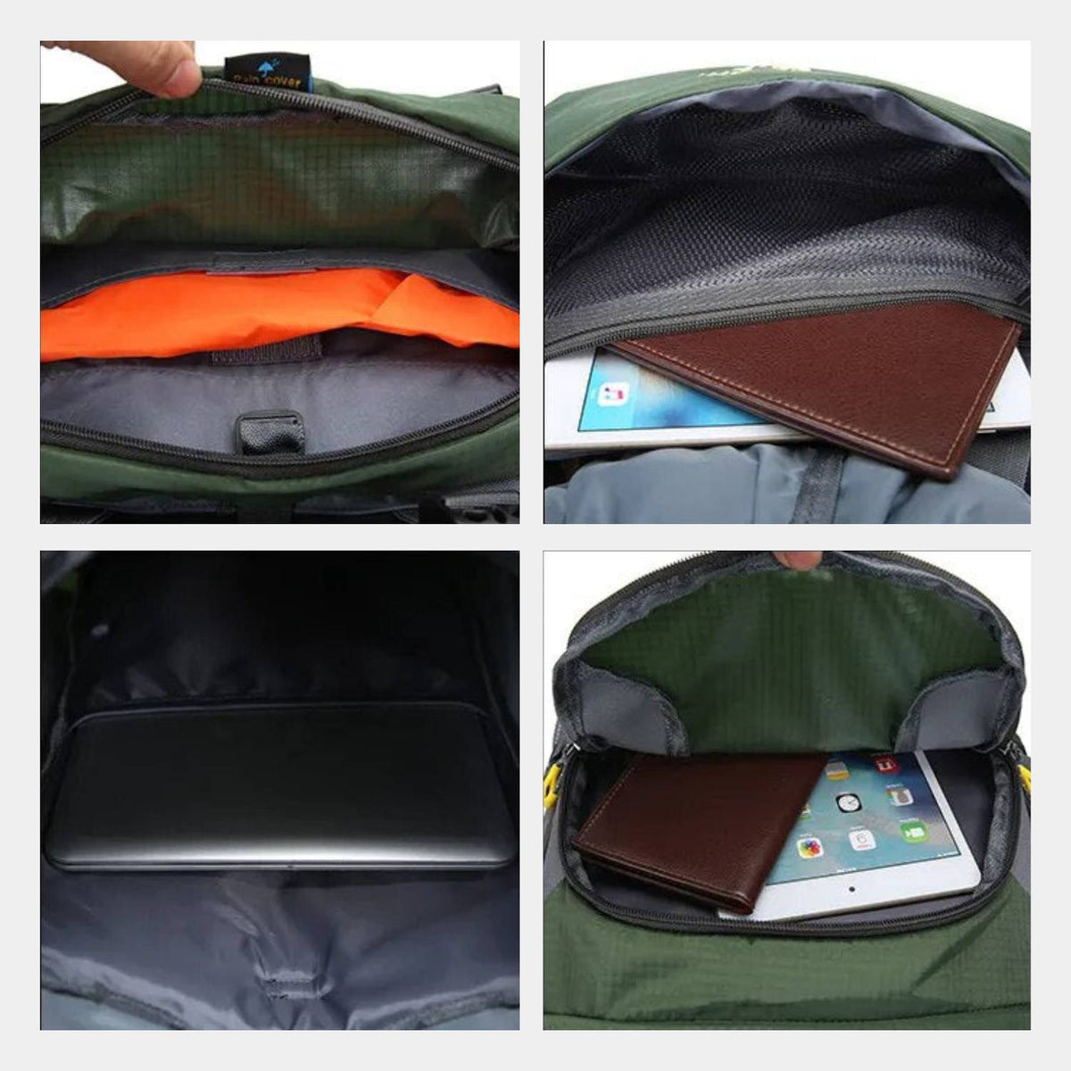 Sac à dos de randonnée en tissu étanche, grande capacité