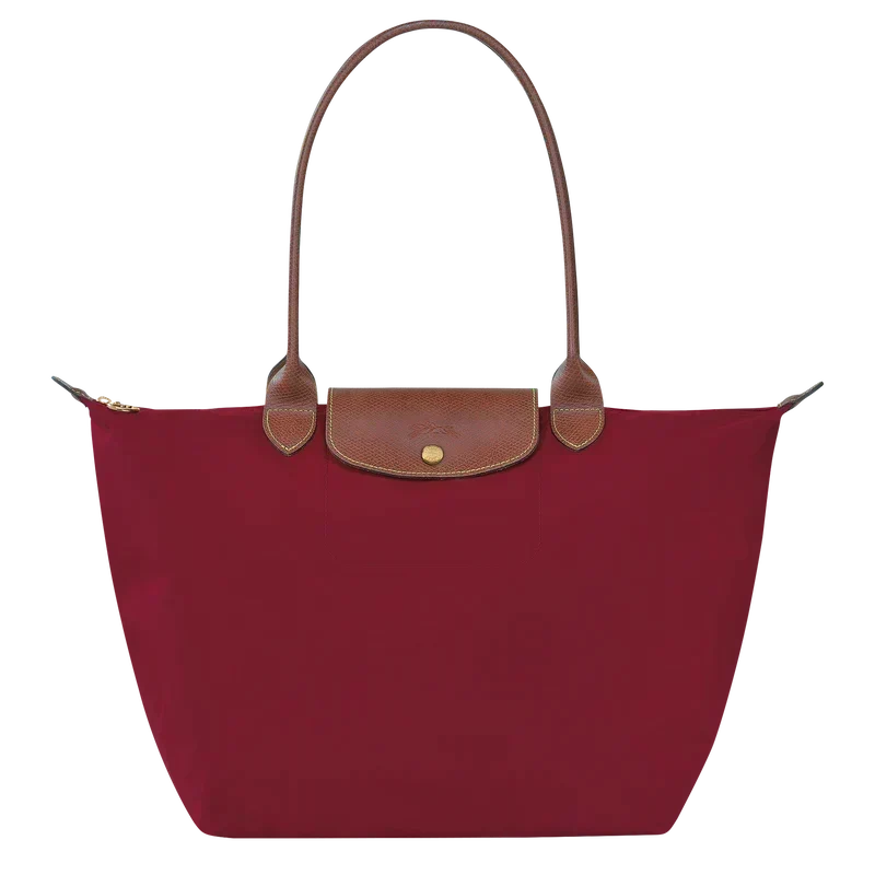 Sac à main pliable femme, trois formats, cinq coloris, rouge