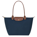 Sac à main pliable femme, trois formats, cinq coloris, bleu foncé