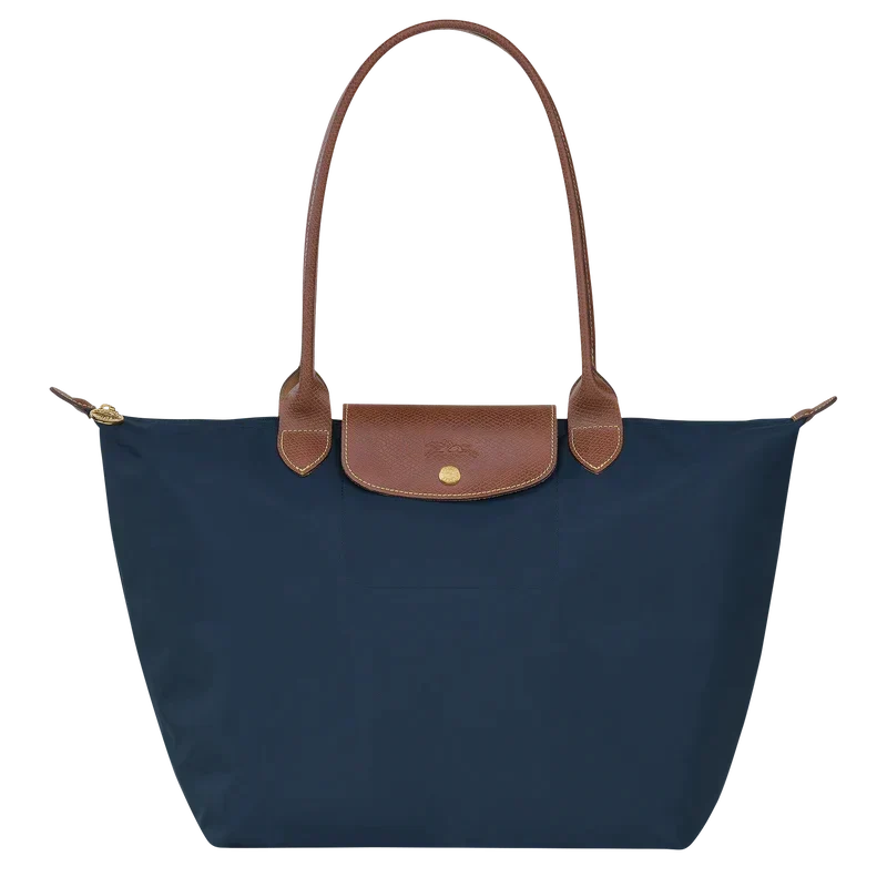 Sac à main pliable femme, trois formats, cinq coloris, bleu foncé
