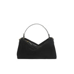 Sac à main semi-rigide 30 x 20 cm, anses renforcées, noir ou brun