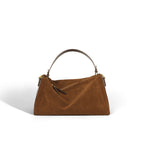Sac à main semi-rigide 30 x 20 cm, anses renforcées, noir ou brun, brun