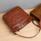 Petit sac à main femme marron, format 24 x 22 cm