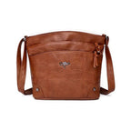 Petit sac à main femme marron, format 24 x 22 cm