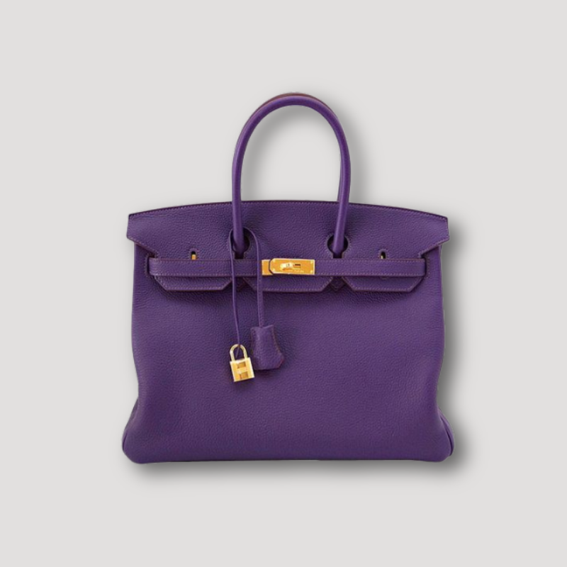 Sac à main femme à poignées, 25 ou 30 cm, sept coloris, pourpre