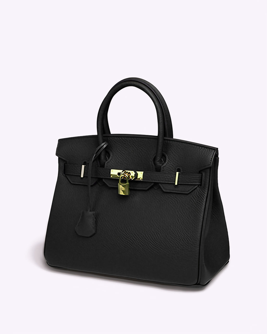Sac à main femme à poignées, 25 ou 30 cm, sept coloris, noir