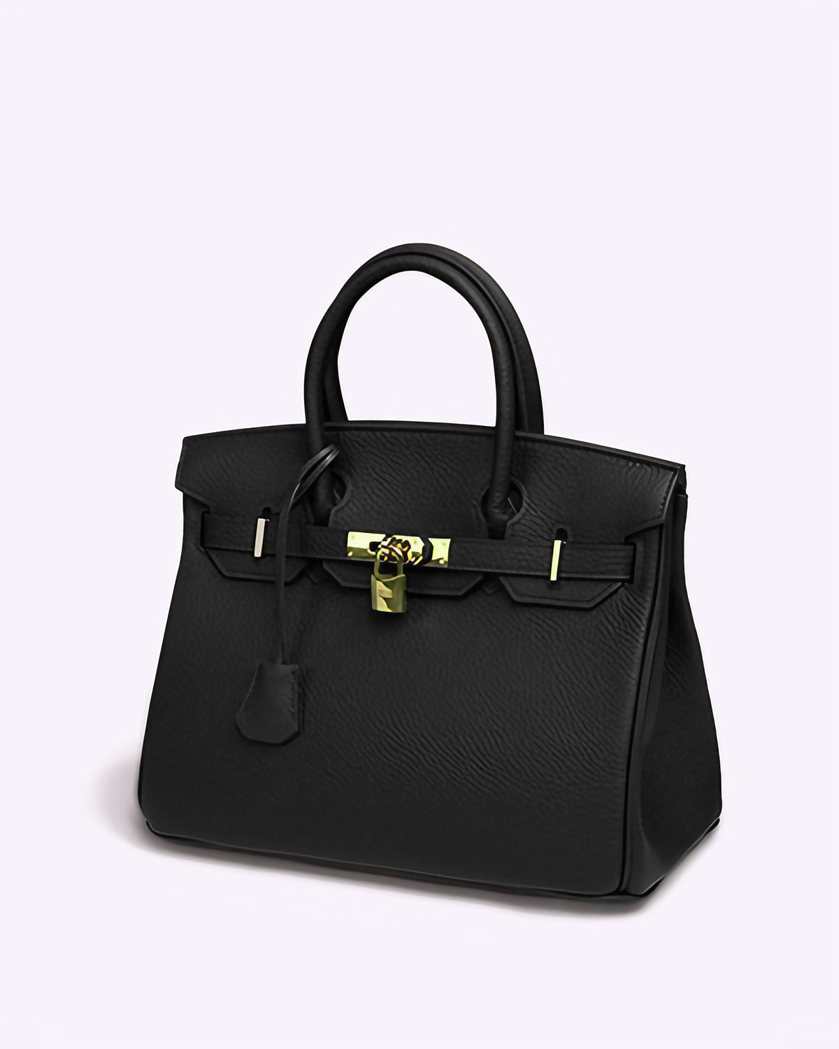 Sac à main femme à poignées, 25 ou 30 cm, sept coloris, noir
