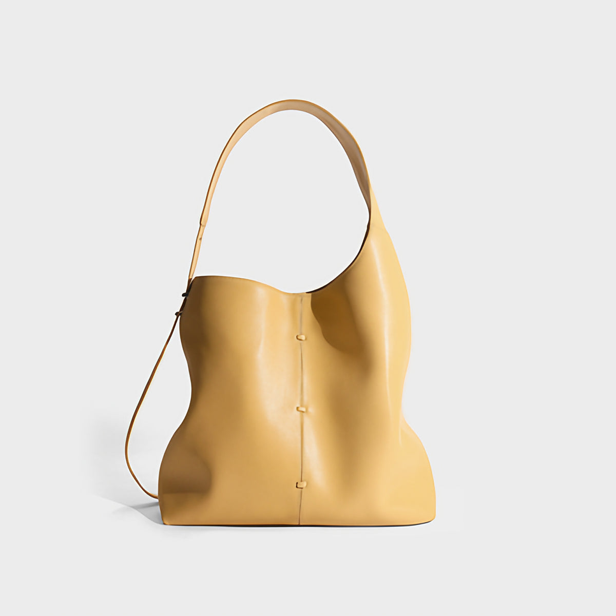 Sac à main femme 35 x 26 cm, poignée et bandoulière amovible, jaune gingembre