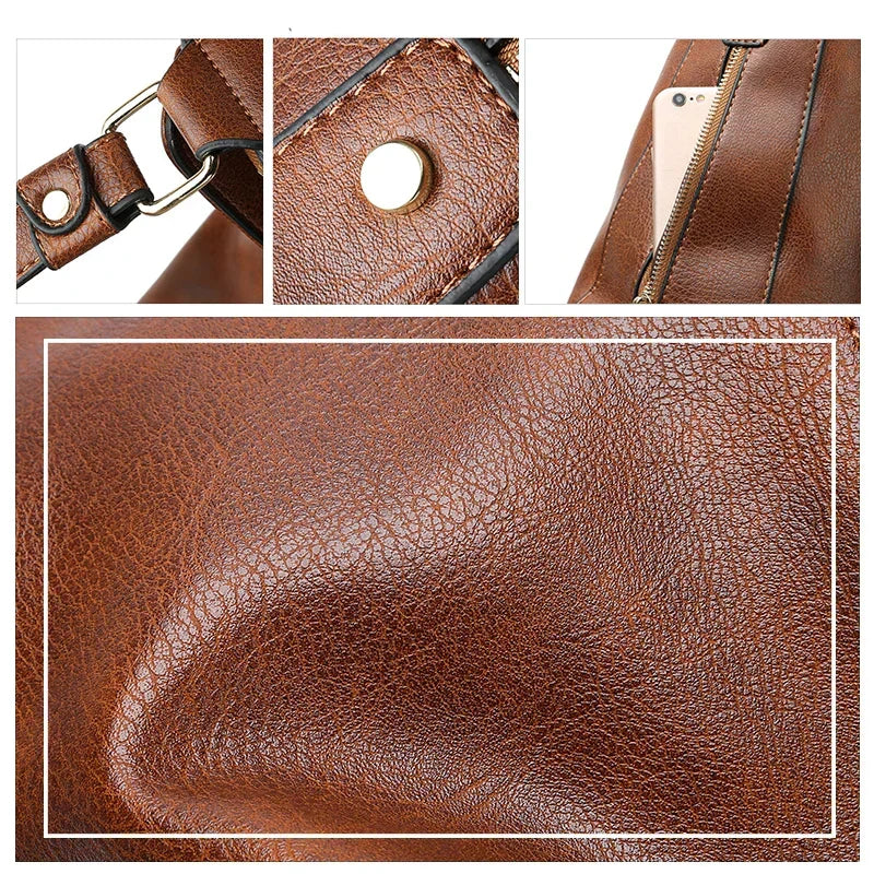 Sac hobo femme souple, 34 x 30 cm, six coloris