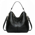 Sac hobo femme souple, 34 x 30 cm, six coloris, noir