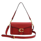 Sac à main femme structuré, bandoulière réglable, cinq coloris, rouge